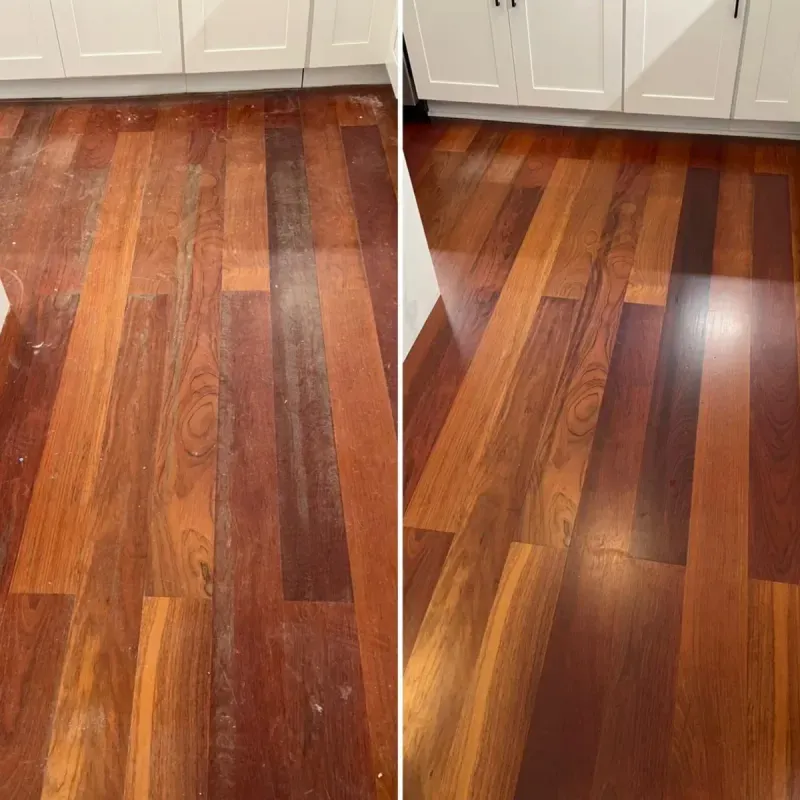 Buff and coat before and after transformation Orlando